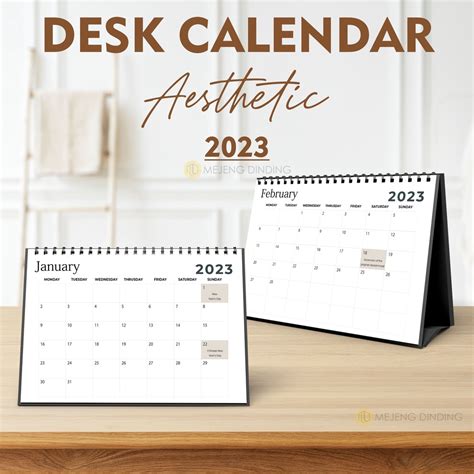 Jual Kalender Meja 2023 Kalender Duduk2023 Simple Planner Agenda