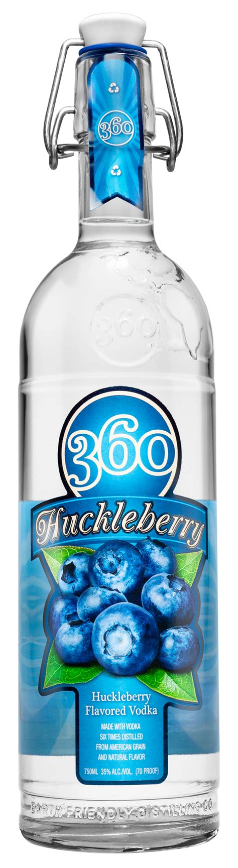 360 Huckleberry Flavored Vodka 360 Eco Friendly Vodka