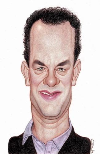 Tom Hanks Medium Funny Caricatures Celebrity Caricatures Celebrity
