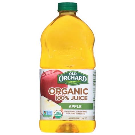 Old Orchard Organic 100 Apple Juice 64 Fl Oz Kroger