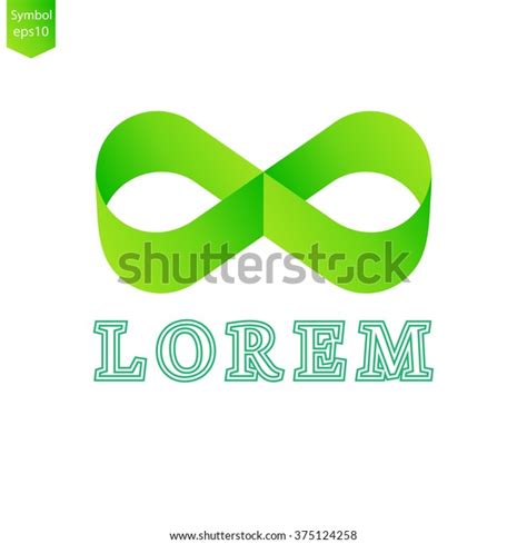 Signs Symbols Green Infinity Symbol Stock Vector Royalty Free 375124258 Shutterstock