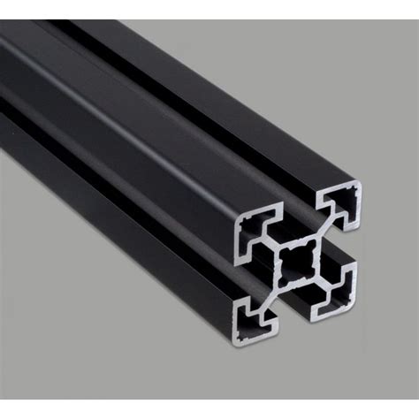 Aluminium Profile 40x40 10mm Slot Light Black Anodized