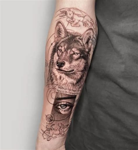 Beautiful Wolf Tattoos