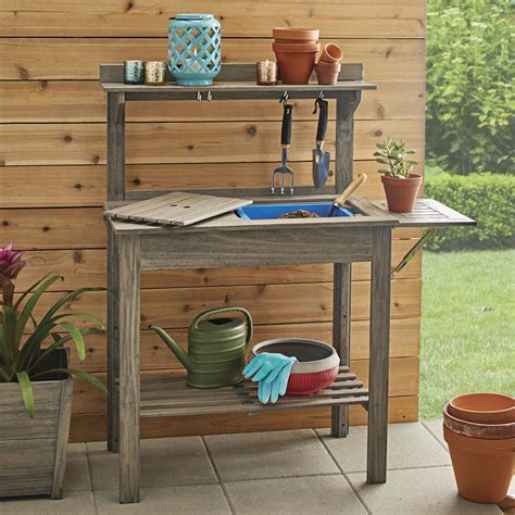 Better Homes And Gardens Cane Bay Outdoor Potting Bench