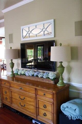 Set a small tv on top and watch easily. Dresser Under Tv Ideas, Pictures, Remodel and Decor