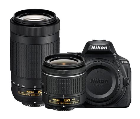 1580k5 Nikon D5600 Dslr Camera With 18 55 And 70 300 Lenses And 16gb