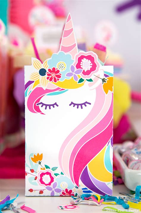 Truly Magical Unicorn Birthday Party Decorations Diy Press Print Party