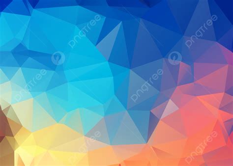 Blue Low Side Triangle Abstract Geometric Gradient Background Low Side