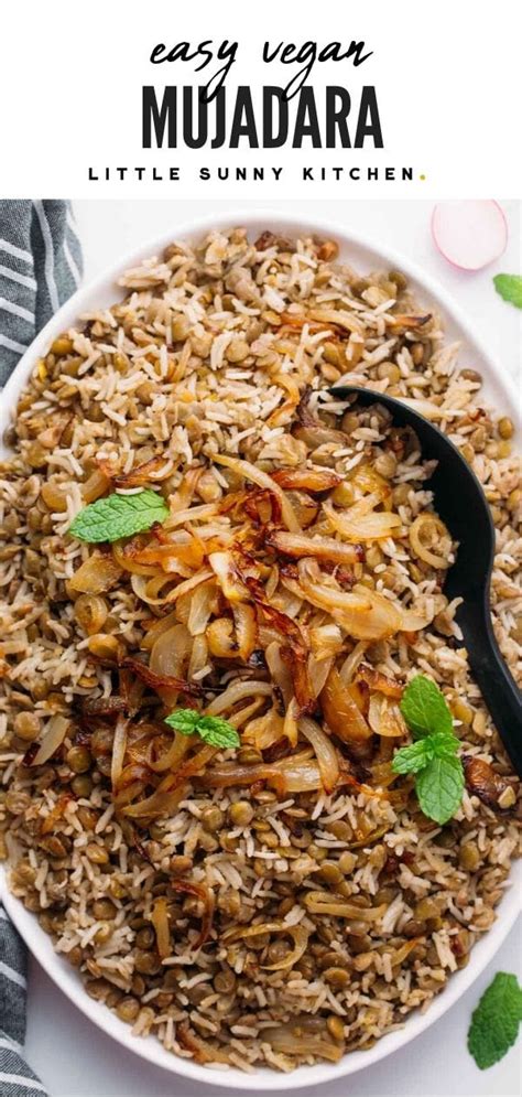 Middle eastern cuisine is noted for wonderful dishes with chickpeas and eggplant, as well as pita bread and couscous. Mujadara is a Middle Eastern lentil rice dish served with flavorful caramelized onions that were ...