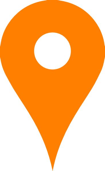 Orange Map Pin Clip Art At Vector Clip Art