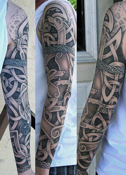 Top 43 Celtic Sleeve Tattoo Ideas 2021 Inspiration Guide Celtic Sleeve Tattoos Sleeve