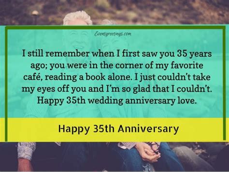 25 Amazing 35th Wedding Anniversary Wishes To Celebrate The Long Run