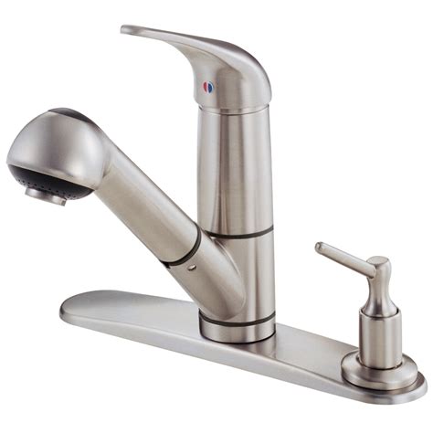 A danze faucet might be just what your bathroom or kitchen makeover is missing. Danze Melrose Stainless Steel 1-Handle Pull-Out Kitchen ...