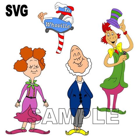 Whoville Characters Svg Designs Files Etsy Singapore