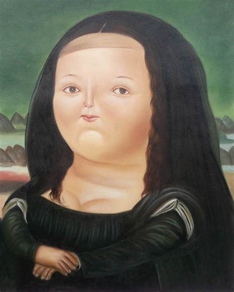 Fernando Botero La Mona Lisa A Los 12 Años Mazorca Triste Con Pelo