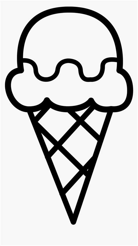 Ice Cream Cone Clipart Png Download Ice Cream Clipart Black And