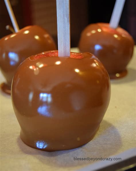 Old Fashioned Double Dipped Caramel Apples Blessed Beyond Crazy