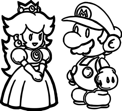 Mario Bros Para Colorear Dibujos De Mario Para Colorear Para