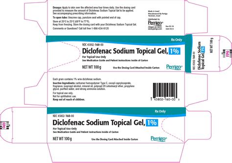 The dosing card containing voltaren® gel can be used to apply the gel. DICLOFENAC SODIUM (Perrigo New York Inc): FDA Package Insert, Page 9