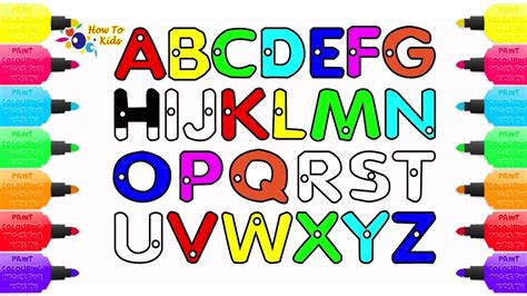 Our drawing games for kids are distinguished by high quality content. Learn colors for kids with Alphabets ABC | Drawing and ...