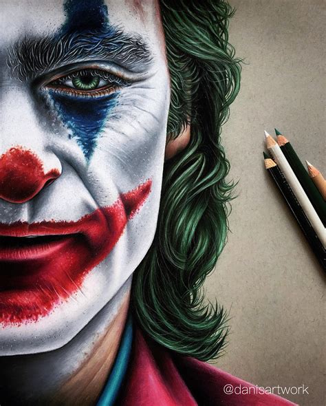 Believe it or not, the pictures you're about to see were all created with the good old graphite pencil. Really proud of my finished coloured pencil drawing of the Joker! : pics