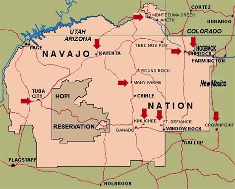 Navajo Map The Bard Cep Eco Reader