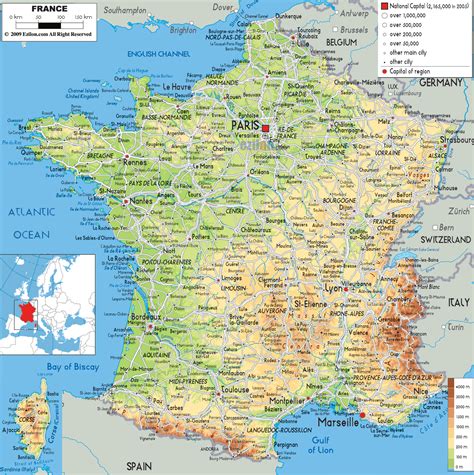 Maps Of France Detailed Map Of France In English Tourist Map Of France France Road Map