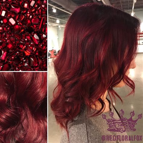 Ruby Red Hair Color By Taylor Lowe At Moxie Hair Salon In