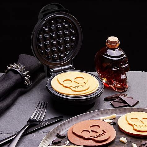 Dash Skull Mini Waffle Maker In Shimmer This Mini Skull Waffle Maker Is Perfect For Halloween