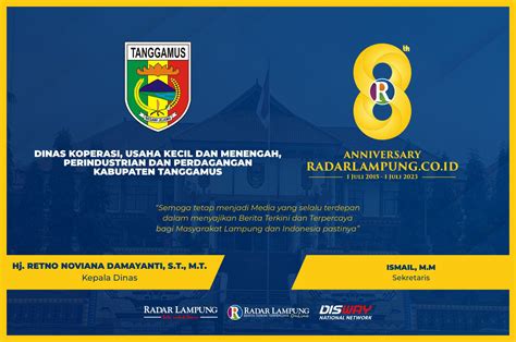 Dinas Koperasi Ukm Perindustrian Dan Perdagangan Kabupaten Tanggamus Selamat Tahun Radar