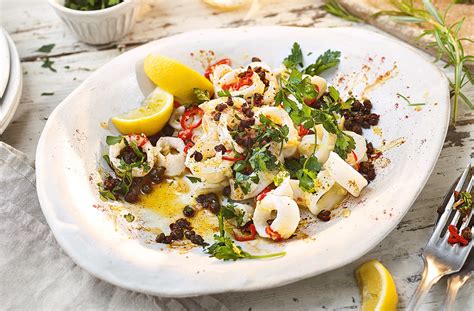 Sticky Garlic Squid Squid Recipes Tesco Real Food