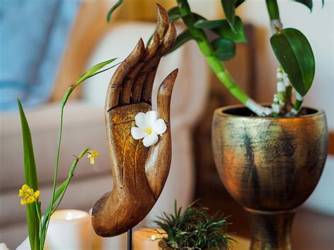 The buddha upright, either immobile with the feet joined, or walking. Buy Buddha Mudra Hand Feng Shui Statue Online