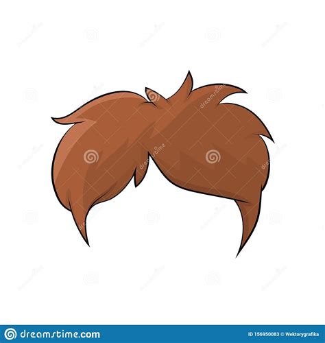 Give your cartoon boy a distinct hairstyle. Boy Hairstyle, Hair Isolated Cartoon Design Isolated On ...