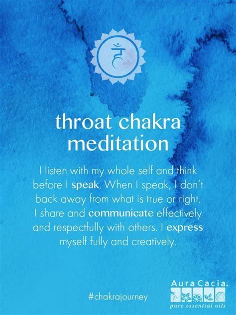 Throat Chakra Meditation I Listen With My Whole Self And Think Before