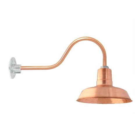 Outdoor gooseneck light can be very effective if used in signage and on the store products. 12" Original, 995-Raw Copper, G22 Gooseneck Arm | Barn ...