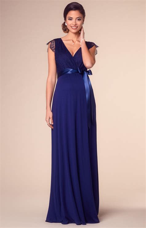 Do a shopping of your dream garments now. Rosa Maternity Gown Long Indigo Blue - Maternity Wedding ...