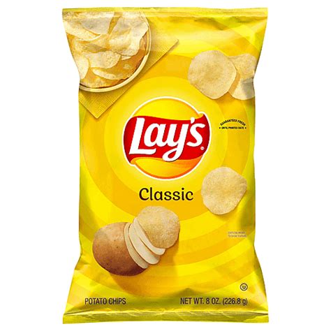 Lays Potato Chips Classic 8 Oz Potato Ingles Markets