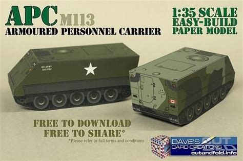 Papermau Easy To Build Armored Personnel Carrier Paper Model In 132