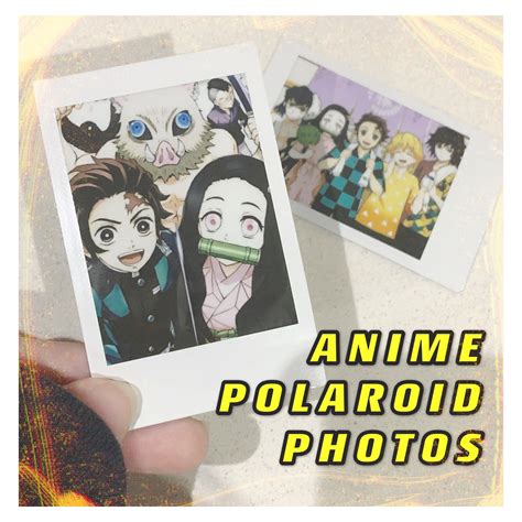 Custom Anime Polaroids Instax Mini Photoset Etsy