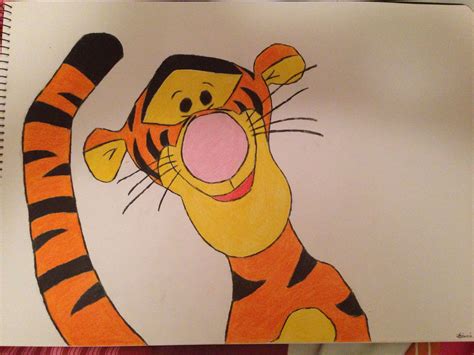 How To Draw Tigger At How To Draw