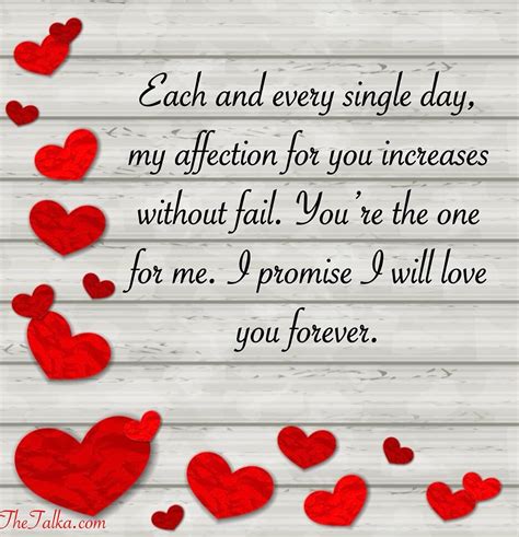 Short And Long I Promise To Love You Forever Messages Thetalka