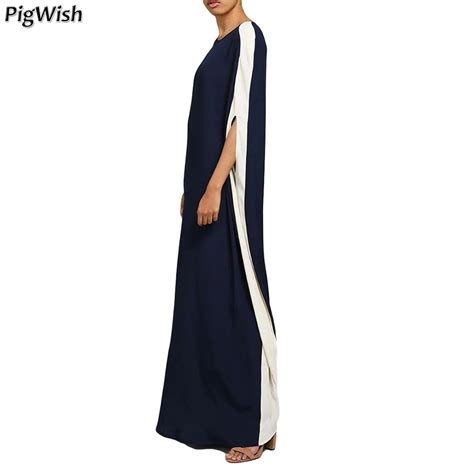 buy 2018 batwing abaya dubai muslim long dress women patchwork bat sleeve