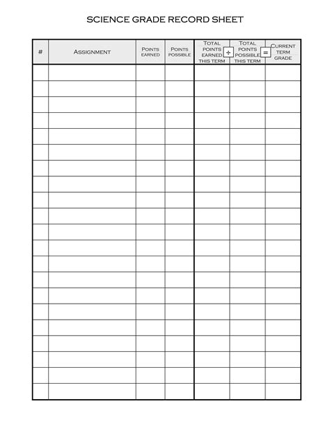 Printable Record Web You Can Print The Template And Fill It Out