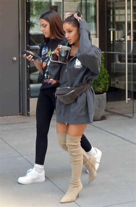 Ariana Grande Doesnt Need Pants With Her Latest Look — Just A Hoodie
