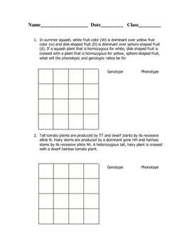 Maybe you would like to learn more about one of these? Genetics Monohybrid Crosses Worksheet Answer Key - worksheet