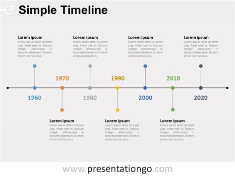 Simple Timeline Powerpoint Diagram