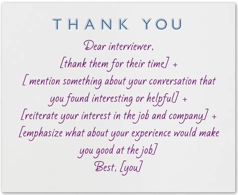 What To Write In A Thank You Note After An Interview The