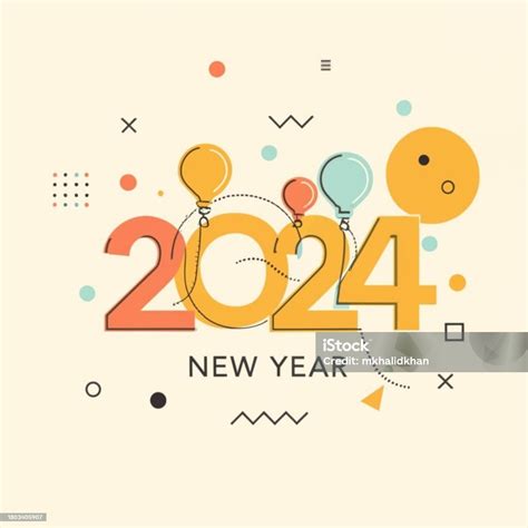 New Years Eve 2024 Vector Symbol Icon Stock Illustration Download
