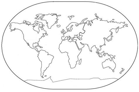 Mapasmundi Continentes Para Colorear E Imprimir Mapa Mundi Para