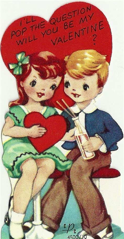 Vintage Valentines Day Card 1950s By Madcrafting On Etsy